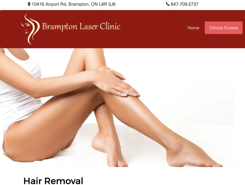 Brampton Laser Hair Removal Clinic on Airport Road
