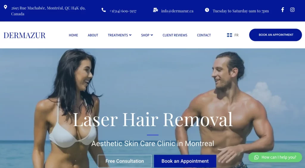 Dermazur Montreal Permanent Hair Removal Treatments